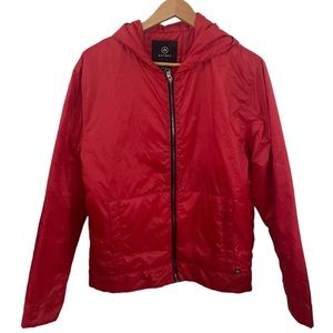 Aether Eco Space Hoodie lightweight jacket in poppy size M